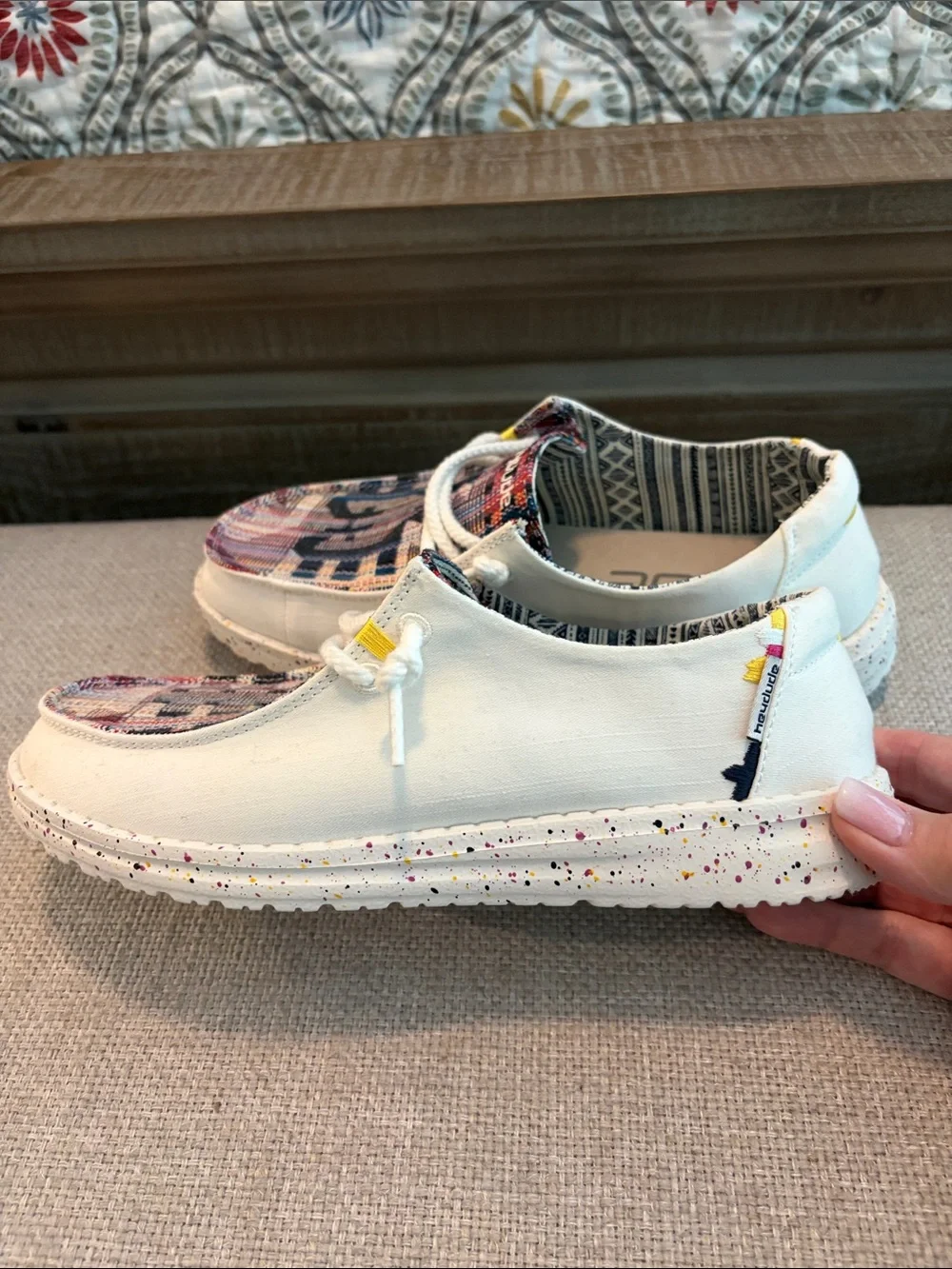 Hey Dude Wendy Boho Distressed Azca, size 7.